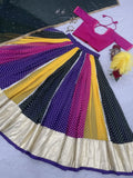 Alluring Multi Color Georgette Navratri Wear Lehenga Choli With Dupatta - Ethnic Plus In