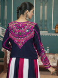 Amazing Multi Color Mirror Work Rayon Lehenga Choli With Jacket - Ethnic Plus In