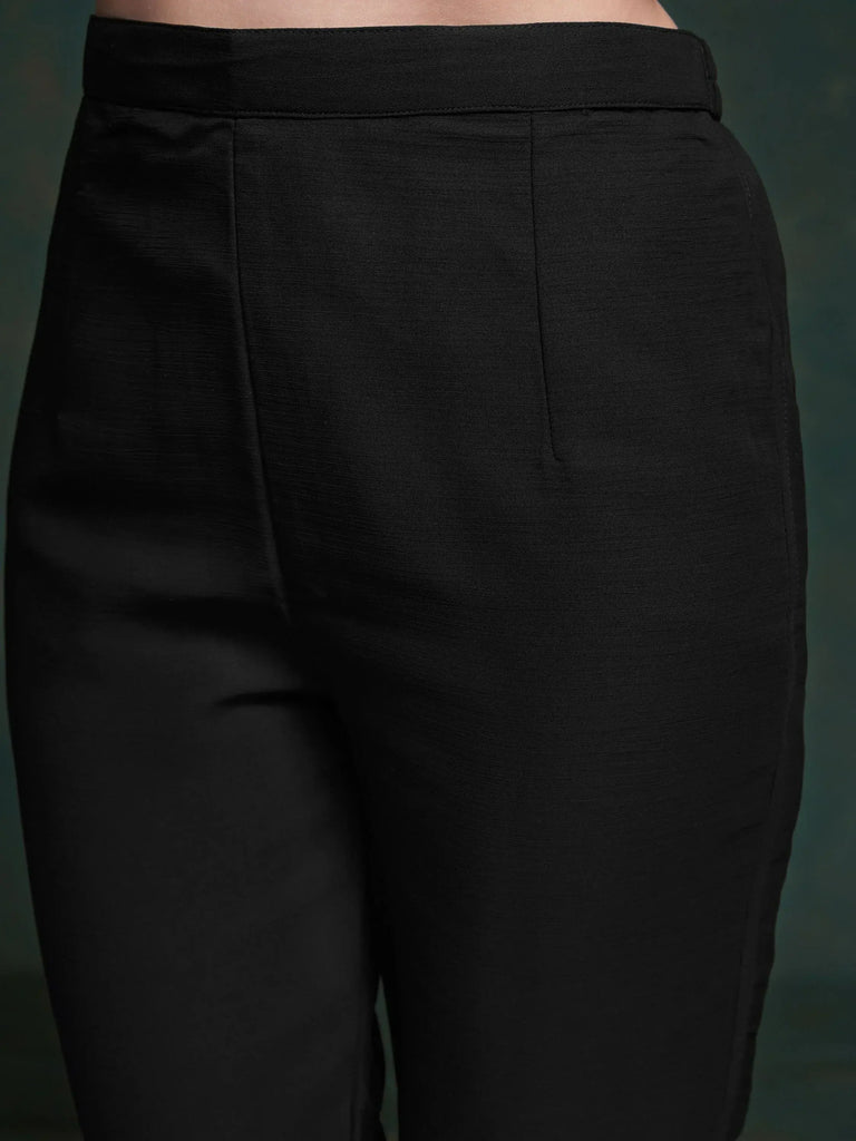 Wonderful Black Georgette Party Wear Long Suit With Dupatta