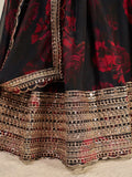 Attractive Black Sequins Organza Event Wear Lehenga Choli With Dupatta - Ethnic Plus In