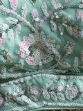 Attractive Blue Sequins Net Designer Lehenga Choli With Dupatta - Ethnic Plus In