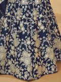 Attractive Blue Silk Embroidered Lehenga Choli With Dupatta - Ethnic Plus In