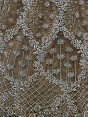Attractive Golden Thread Work Net Wedding Wear Lehenga Choli - Ethnic Plus In