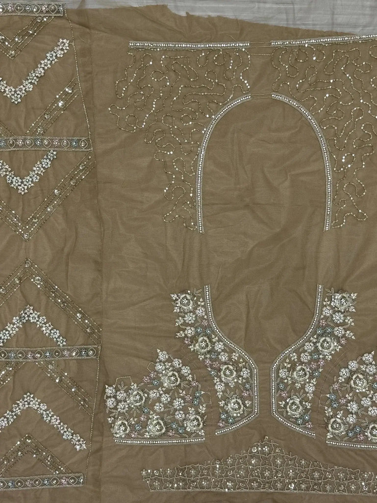 Attractive Golden Thread Work Net Wedding Wear Lehenga Choli - Ethnic Plus In
