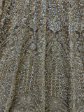 Attractive Golden Zircon Work Net Wedding Lehenga Choli With Dupatta - Ethnic Plus In