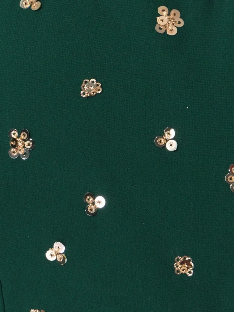 Attractive Green Embroidered Georgette Mehendi Wear Lehenga Choli - Ethnic Plus In