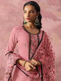 Attractive Pink Thread Embroidery Party Wear Pant Suit - Ethnic Plus In