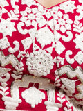 Attractive Red Thread Work Georgette Sangeet Wear Lehenga Choli - Ethnic Plus In