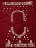 Awesome Dark Maroon Velvet Bridal Lehenga Choli With Dupatta - Ethnic Plus In
