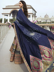 Beautiful Green Embroidered Silk Wedding Lehenga Choli With Dupatta - Ethnic Plus In