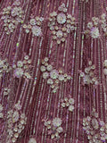 Beautiful Lilac Sequins Net Designer Lehenga Choli With Dupatta - Ethnic Plus In