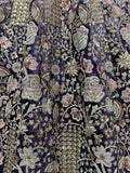 Beautiful Purple Embroidered Velvet Bridal Lehenga Choli With Dupatta - Ethnic Plus In