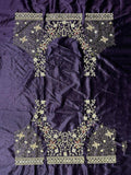 Beautiful Purple Embroidered Velvet Bridal Lehenga Choli With Dupatta - Ethnic Plus In