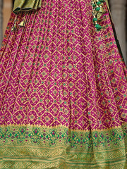 Beautiful Purple Zari Weaving Silk Lehenga Choli With Dupatta - Ethnic Plus In