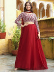 Beautiful Red Sequins Georgette Function Wear Lehenga Choli - Ethnic Plus In