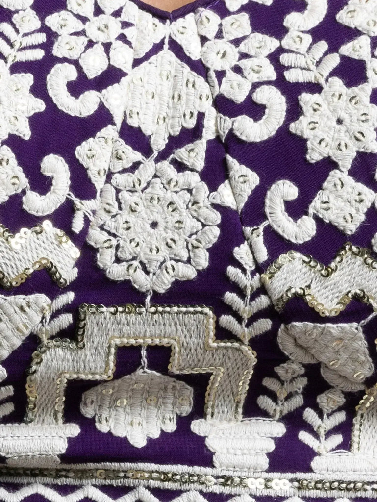 Bewitching Purple Thread Work Georgette Festival Wear Lehenga Choli - Ethnic Plus In
