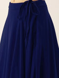 Ravishing Blue Sequins Georgette Party Wear Lehenga Choli With Dupatta