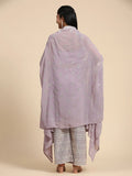 Marvelous Lavender Georgette Event Wear Palazzo Top With Shrug