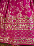Captivating Rani Pink Thread Embroidery Wedding Wear Lehenga Choli - Ethnic Plus In