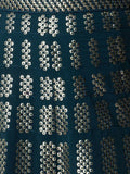 Captivating Teal Blue Sequins Georgette Party Wear Lehenga Choli - Ethnic Plus In