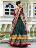 Charming Green Patola Printed Silk Festival Wear Lehenga Choli - Ethnic Plus In