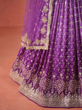 Charming Purple Sequins Work Wedding Wear Lehenga Choli - Ethnic Plus In
