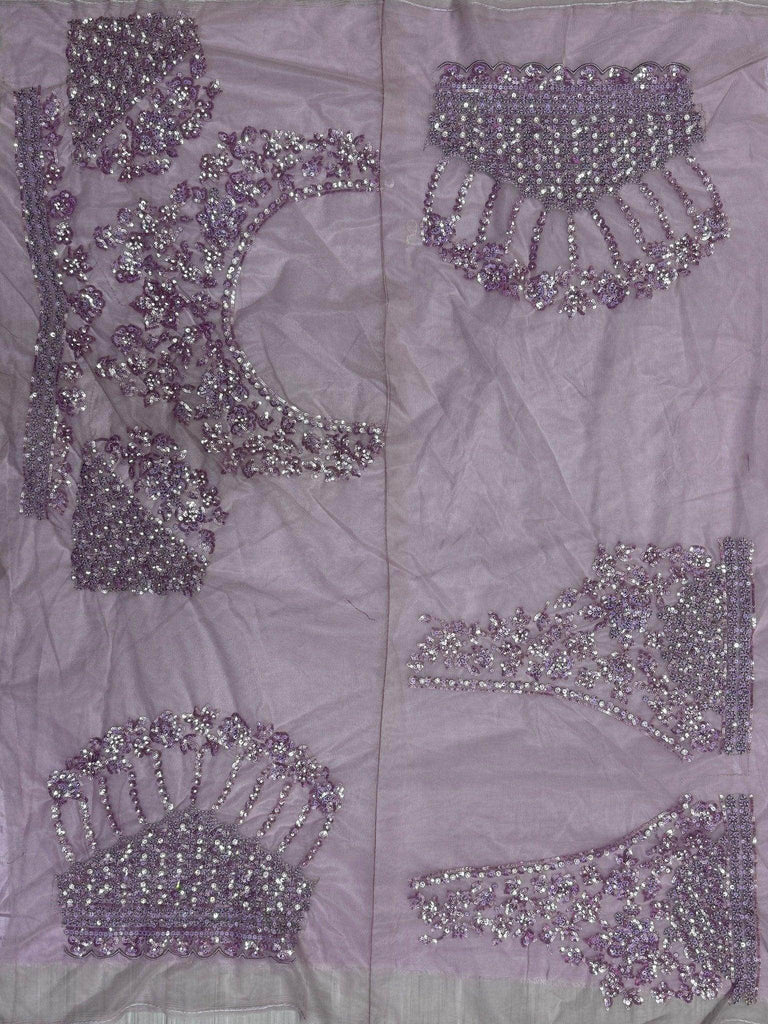 Charming Purple Zircon Work Net Bridesmaid Lehenga Choli With Dupatta - Ethnic Plus In