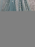 Charming Sky - Blue Pearl Work Net Bridesmaid Lehenga Choli With Dupatta - Ethnic Plus In