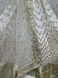 Charming White Sequins Net Designer Lehenga Choli With Dupatta - Ethnic Plus In