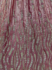 Dazzling Mauve Sequins Work Silk Event Wear Lehenga Choli With Dupatta - Ethnic Plus In