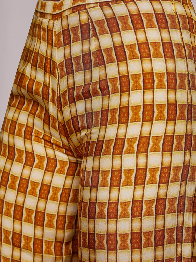 Enchanting Royal Blue Floral Printed Silk Casual Wear Co-Ord Set