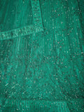 Enchanting Green Embroidered Net Wedding Wear Lehenga Choli - Ethnic Plus In