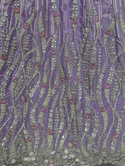 Enchanting Lavender Embroidered Silk Event Wear Lehenga Choli With Dupatta - Ethnic Plus In