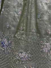 Excellent Pista Green Zari Embroidered Organza Designer Lehenga Choli - Ethnic Plus In