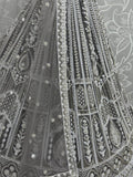 Fabulous Grey Sequins Net Reception Wear Lehenga Choli With Dupatta - Ethnic Plus In