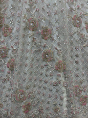 Fabulous White Sequins Net Designer Lehenga Choli With Dupatta - Ethnic Plus In