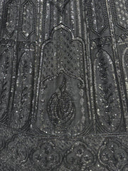 Gorgeous Black Hand Embroidery Net Sangeet Wear Lehenga With Blouse - Ethnic Plus In