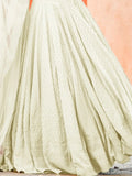 Gorgeous Off - White Sequins Georgette Event Wear Lehenga Choli - Ethnic Plus In