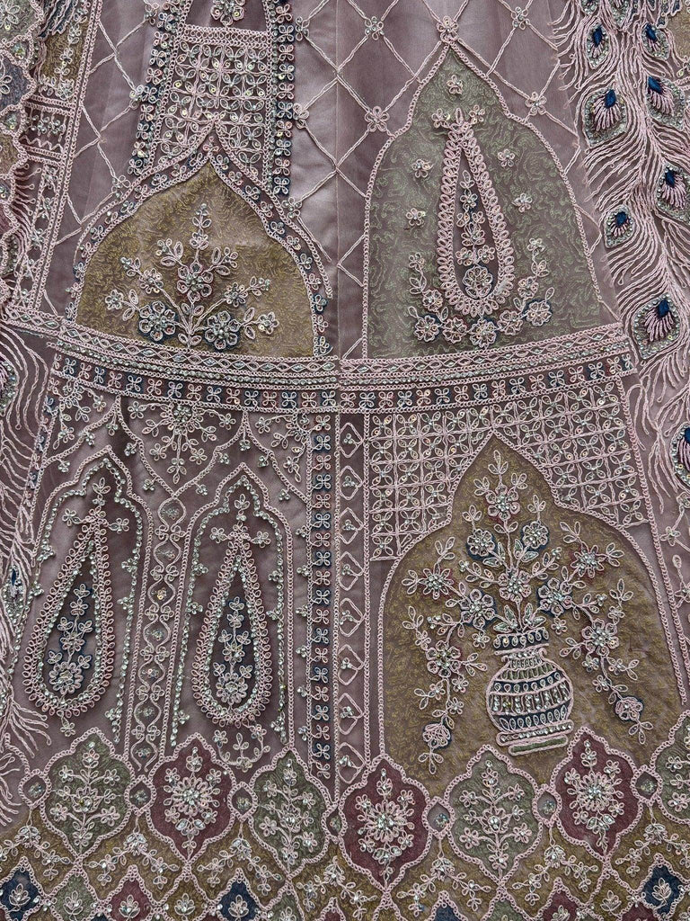 Gorgeous Peach Sequins Net Engagement Wear Lehenga Choli - Ethnic Plus In