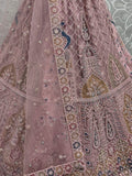 Gorgeous Peach Sequins Net Engagement Wear Lehenga Choli - Ethnic Plus In