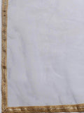 Grey Semi-Stitched Myntra Lehenga & Unstitched Blouse with Dupatta