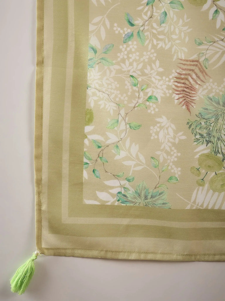 Lovely Olive Green Color Embroidered Organza Mehendi Wear Pant Suit