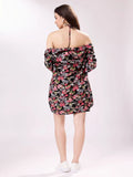 Fascinating Black Digital Printed Cotton Western Co-Ord Set