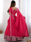 Lavish Pink Sequins Work Silk Festive Wear Lehenga Choli With Dupatta - Ethnic Plus In