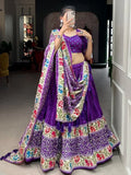 Ultimate Purple Patola Print Dola Silk Festival Lehenga Choli
