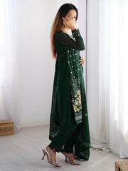 Lovely Green Thread Embroidered Festival Wear Pant Suit - Ethnic Plus In