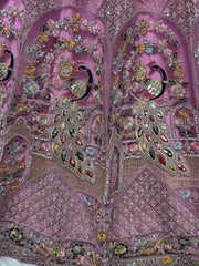 Lovely Pink Sequins Net Bridesmaid Lehenga Choli With Dupatta - Ethnic Plus In