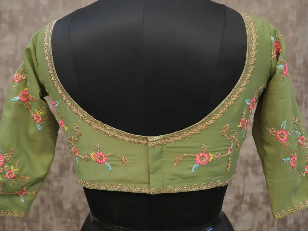Charming Mehendi Green Embroidery Chinon Silk Wedding Lehenga Choli