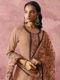 Majestic Beige Thread Embroidered Festive Wear Pant Suit - Ethnic Plus In