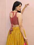 Majestic Yellow Embroidered Traditional Lehenga Choli - Ethnic Plus In